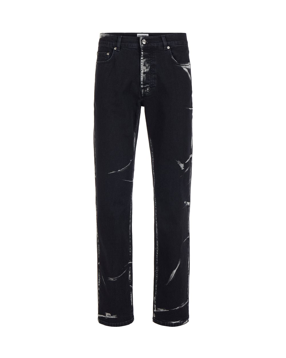 5 pocket jeans with logo - Trousers | Iceberg - Official Website