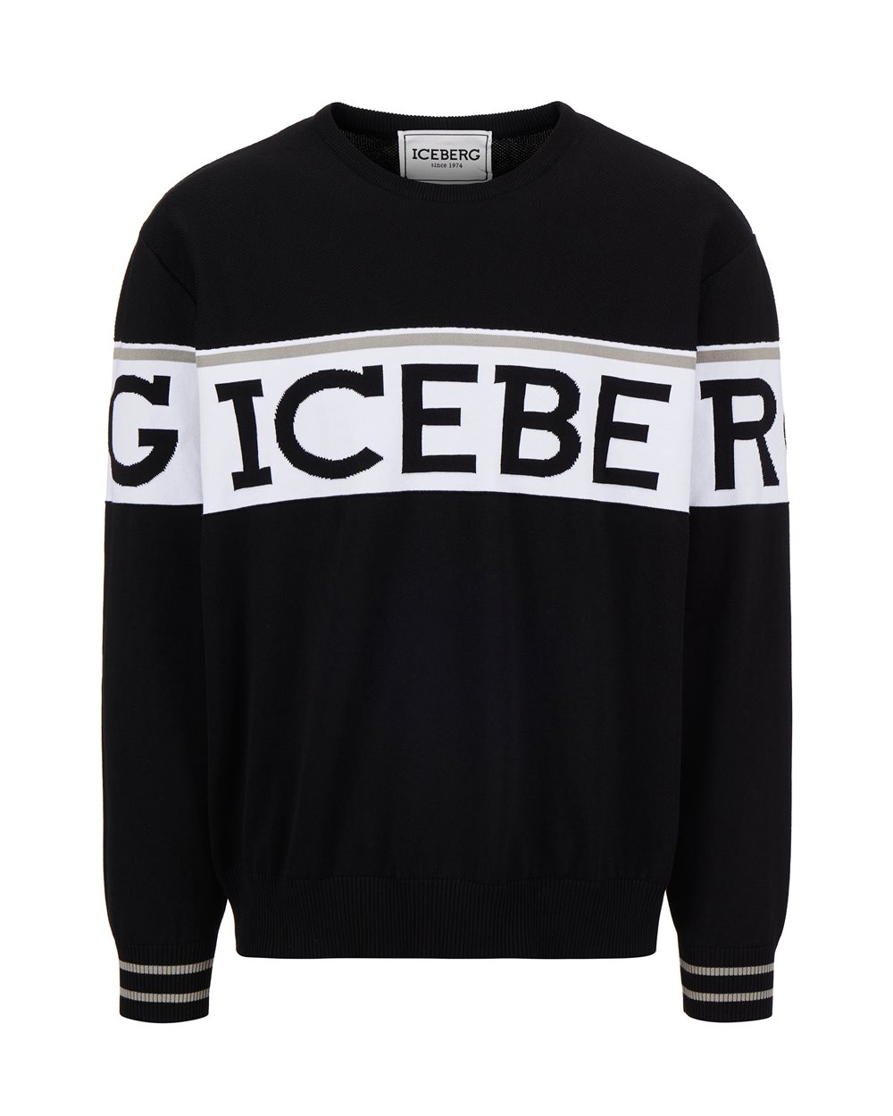 Sweater with logo - Knitwear | Iceberg - Official Website