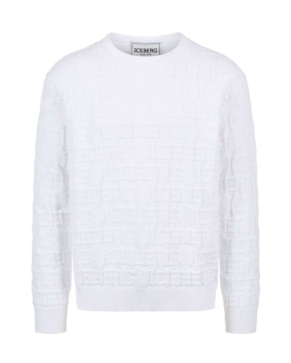 Sweater with allover logo - sku NO SALDO | Iceberg - Official Website