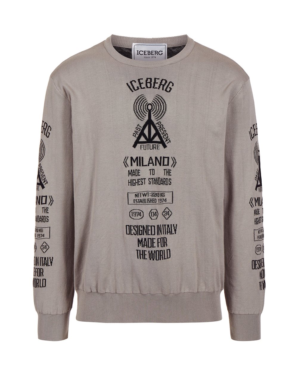 Sweater with logo - Knitwear | Iceberg - Official Website