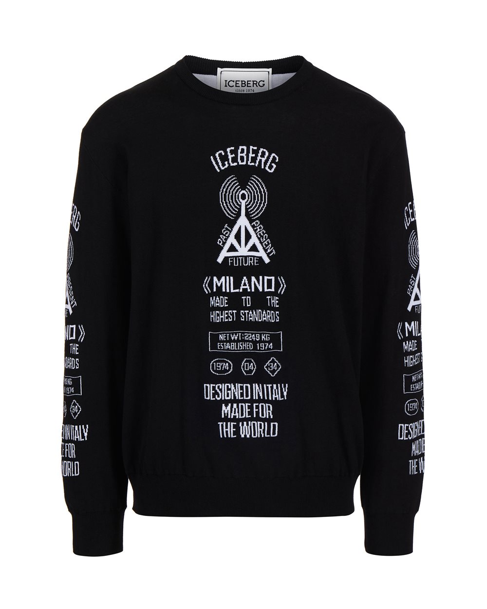 Sweater with logo - Clothing | Iceberg - Official Website