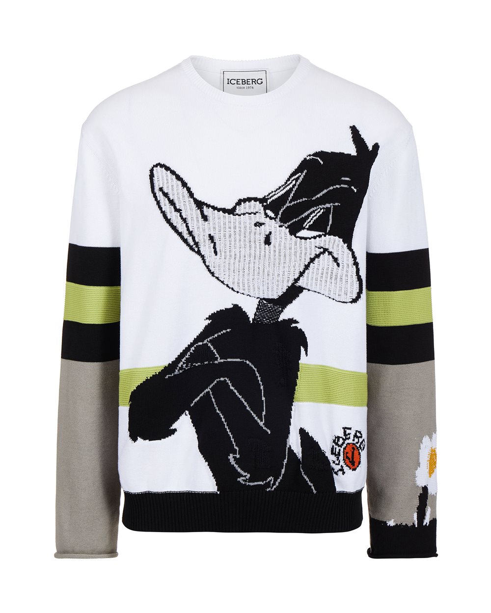Sweater with cartoon graphics and logo - VAMEE SELECTION | Iceberg - Official Website