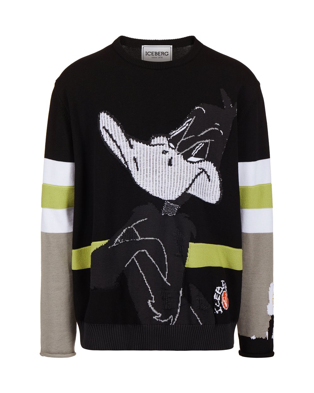 Sweater with cartoon graphics and logo - VAMEE SELECTION | Iceberg - Official Website