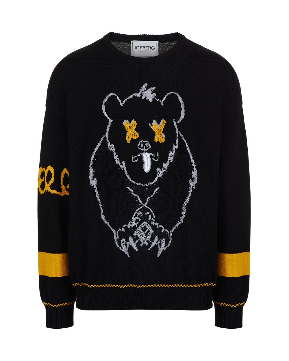 Sweater with cartoon graphics and logo - Man | Iceberg - Official Website
