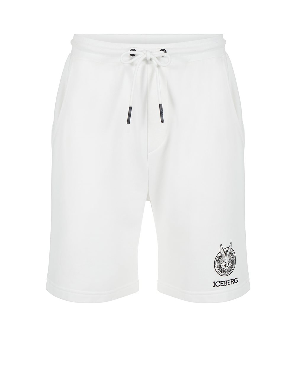 Bermuda shorts with cartoon logo and graphics - Trousers | Iceberg - Official Website