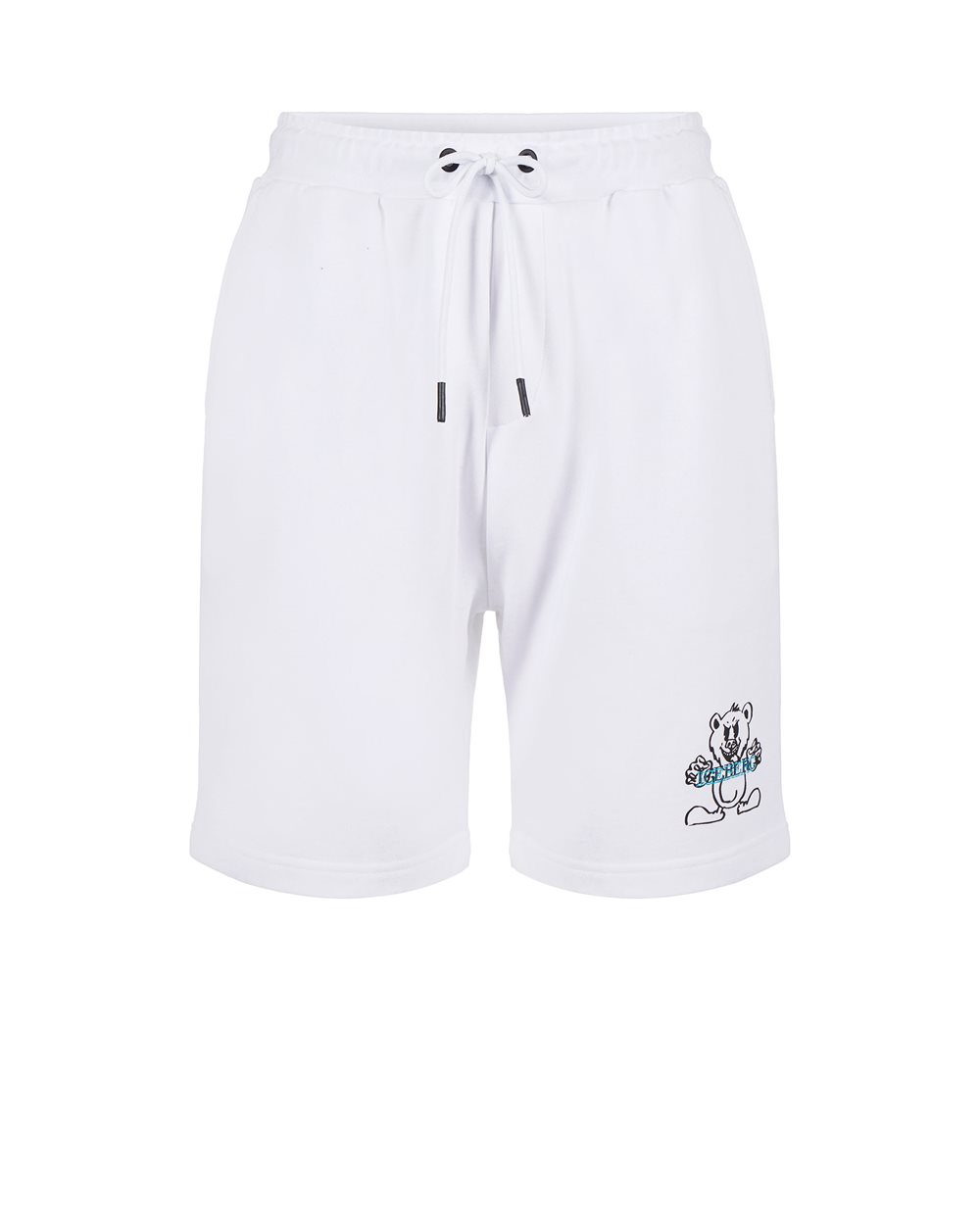 Bermuda shorts with cartoon logo and graphics - Trousers | Iceberg - Official Website