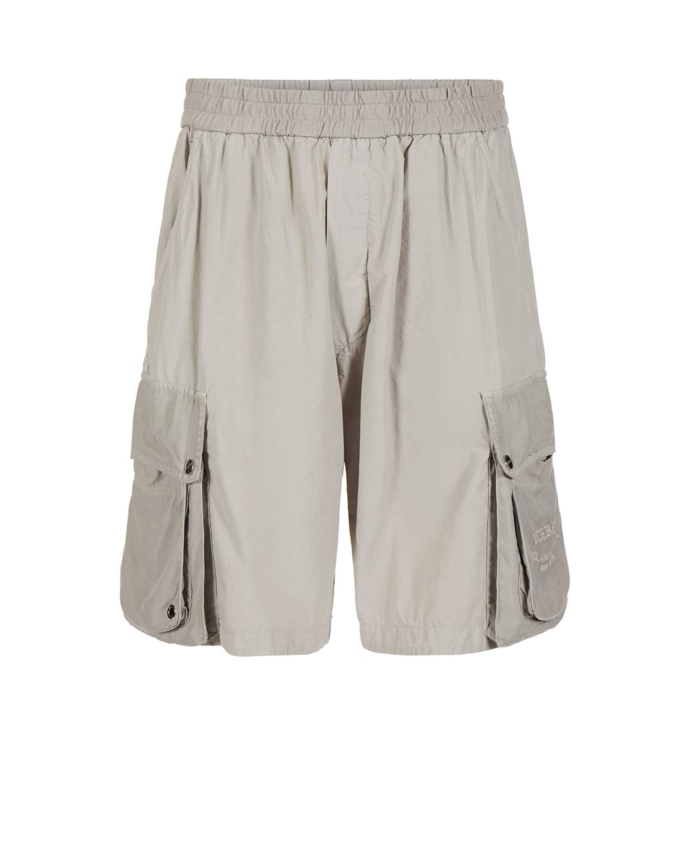 Cargo bermuda with logo - Trousers | Iceberg - Official Website