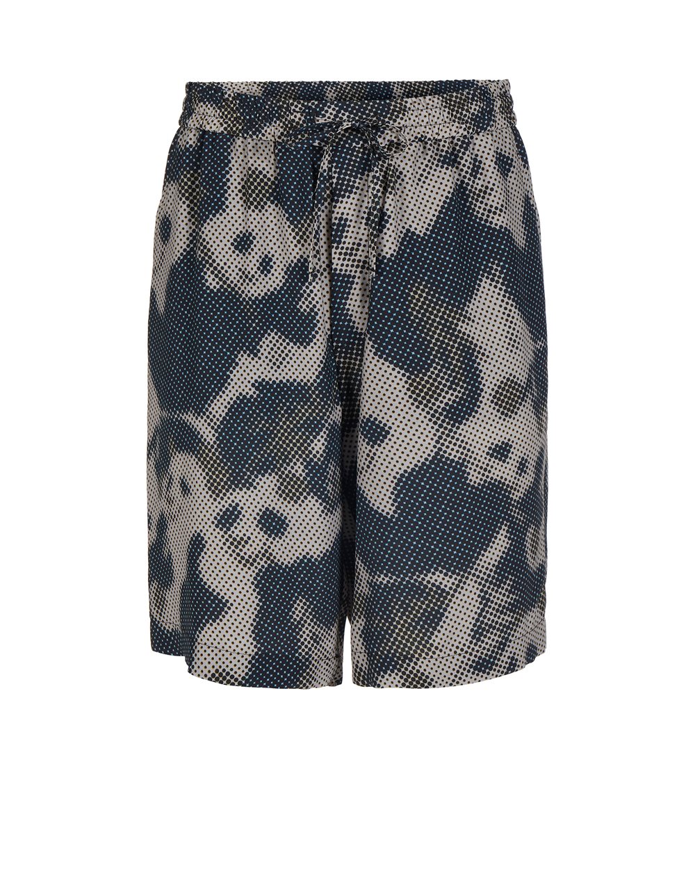 Bermuda shorts with pixel print and logo - VALENTINE'S DAY GIFTS | Iceberg - Official Website