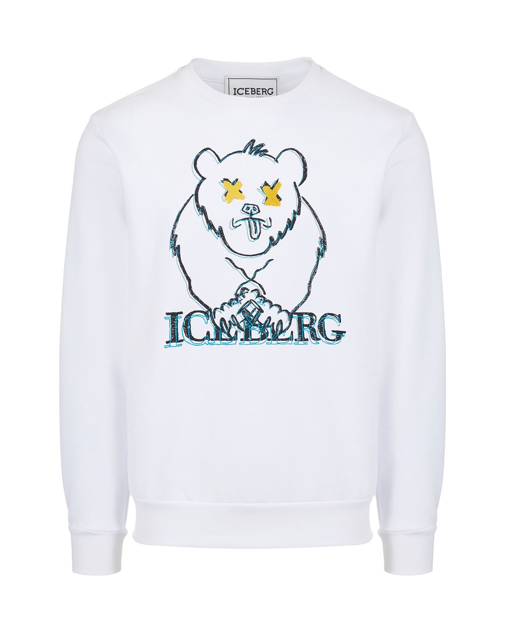 Sweatshirt with cartoon graphics and logo - Sweatshirts | Iceberg - Official Website