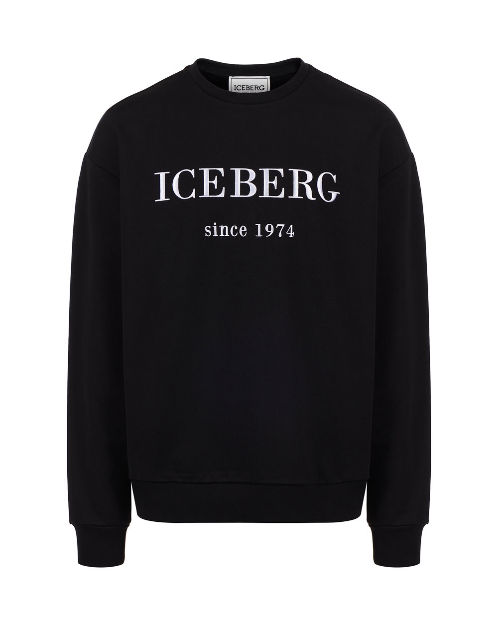 Crewneck sweatshirt with logo - Sweatshirts | Iceberg - Official Website