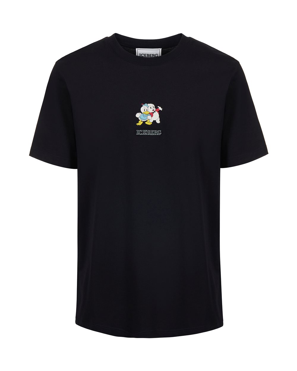 T-shirt with cartoon graphics and logo - Clothing | Iceberg - Official Website