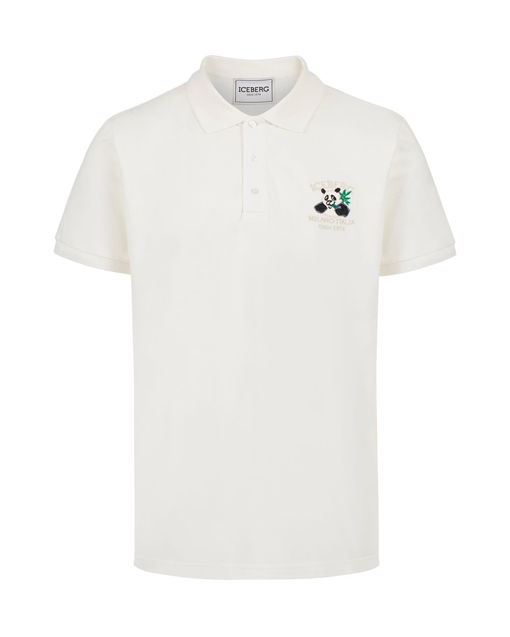 Polo shirt with cartoon graphics and logo - Man | Iceberg - Official Website