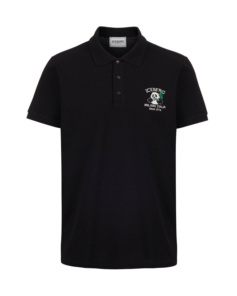 Polo shirt with cartoon graphics and logo - Clothing | Iceberg - Official Website