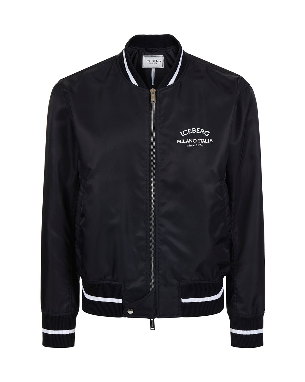 Bomber jacket with logo - Outerwear | Iceberg - Official Website