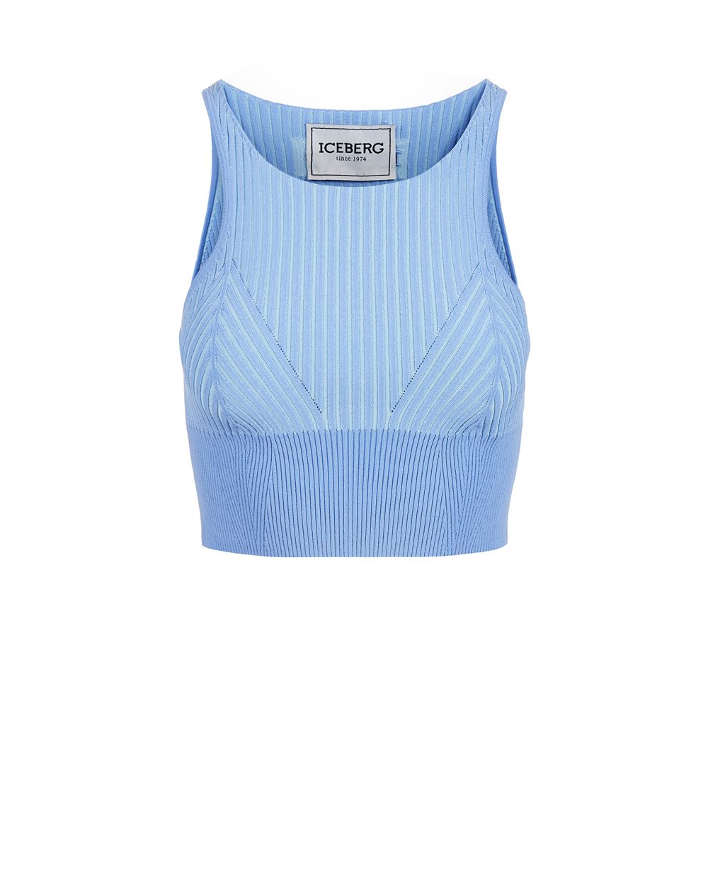 Tank top with logo - Knitwear | Iceberg - Official Website