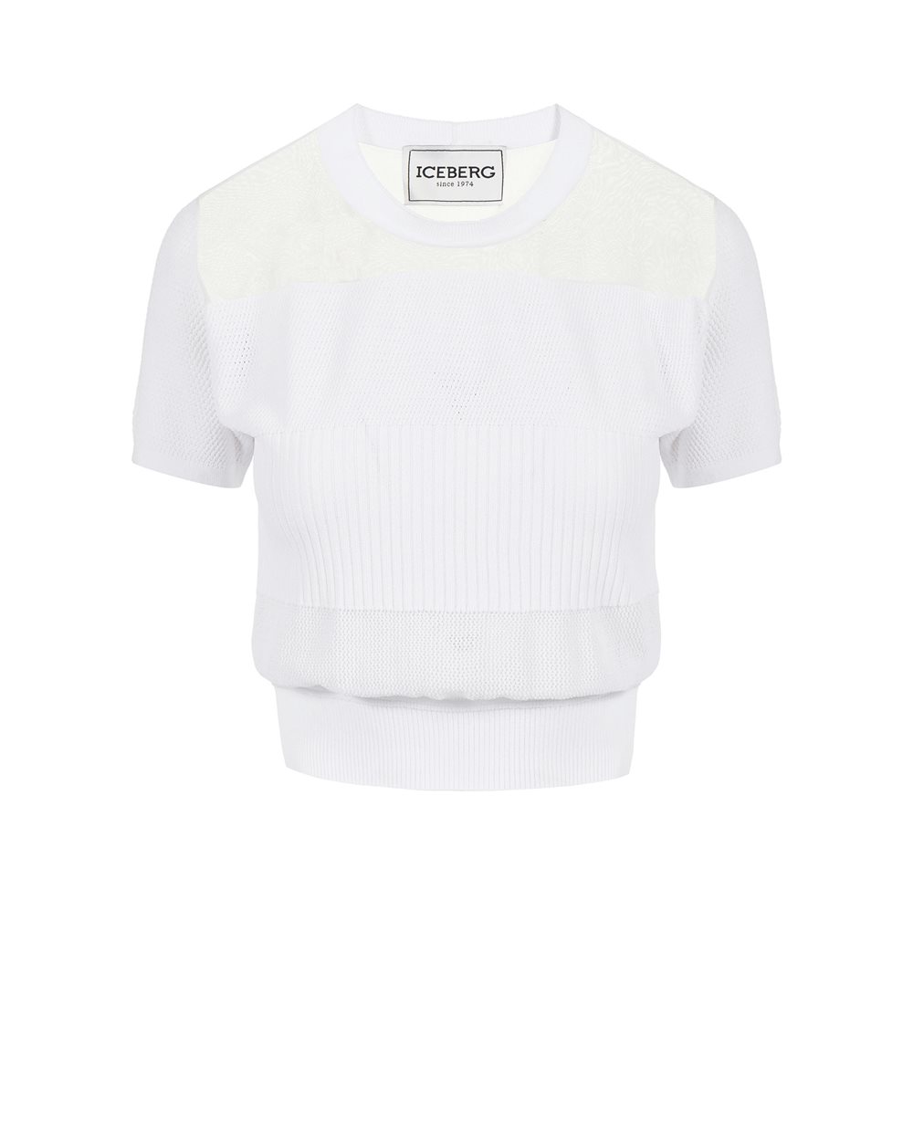 Top bianco con logo - Abbigliamento | Iceberg - Official Website