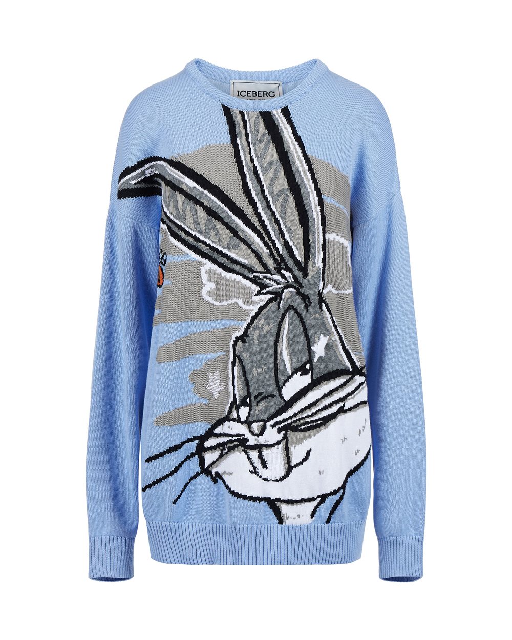 Sweater with cartoon graphics and logo - Clothing | Iceberg - Official Website