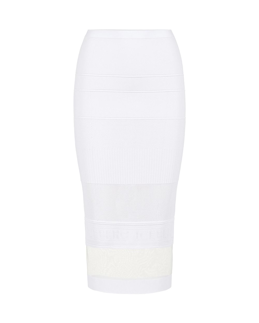 Pencil skirt with logo - Knitwear | Iceberg - Official Website