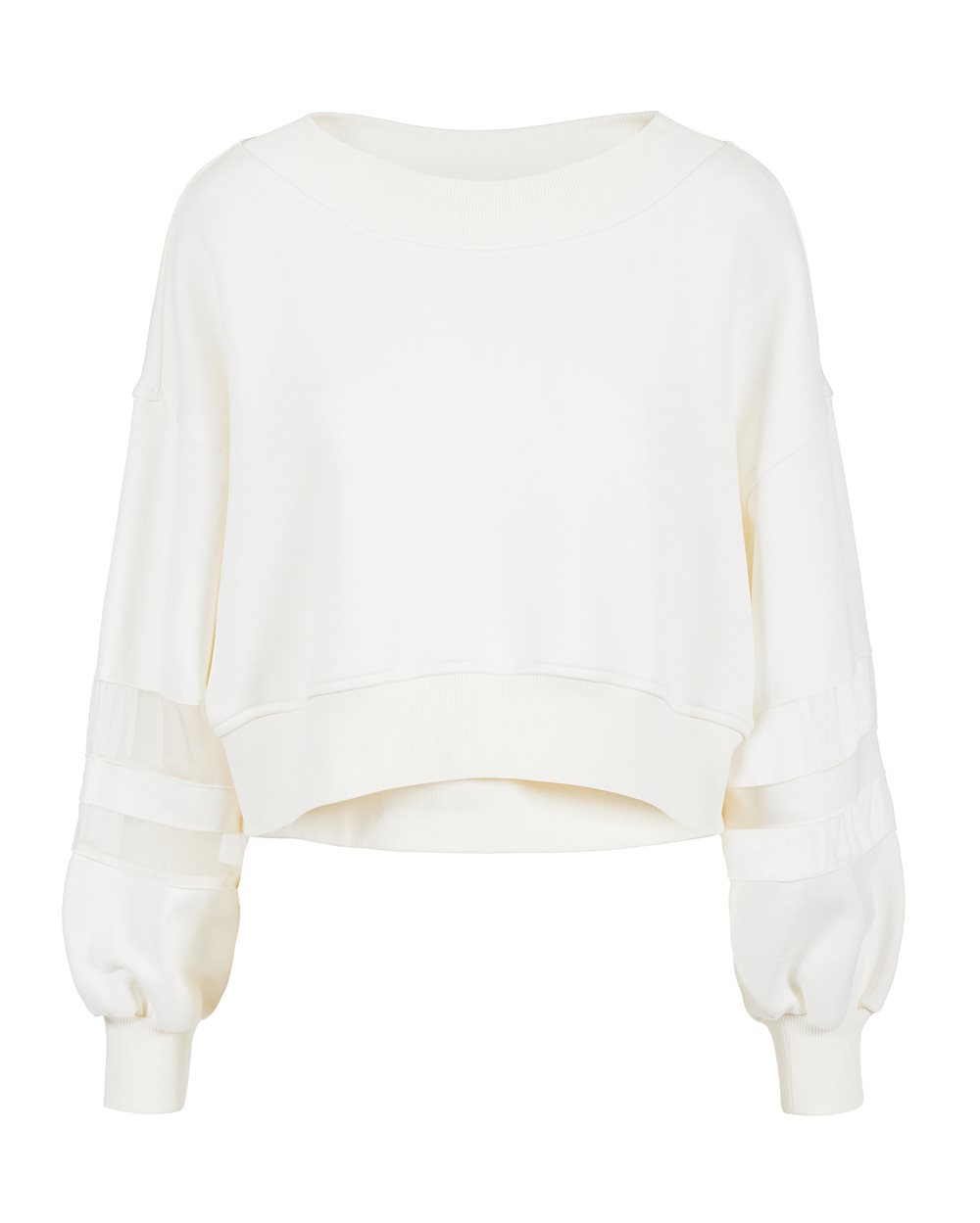Sweatshirt with logo and organza details - carosello preview donna | Iceberg - Official Website