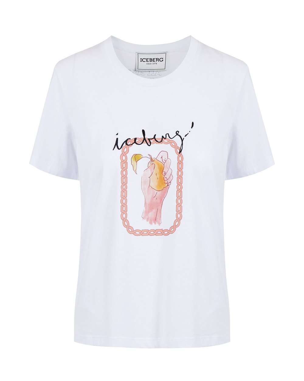 T-shirt with Forbidden Fruit print - T-shirts and tops | Iceberg - Official Website
