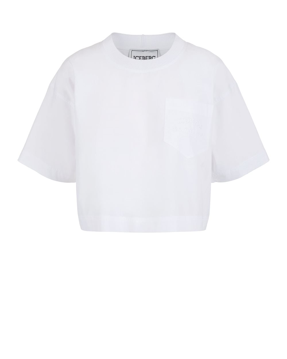 White T-shirt with logo - Clothing | Iceberg - Official Website