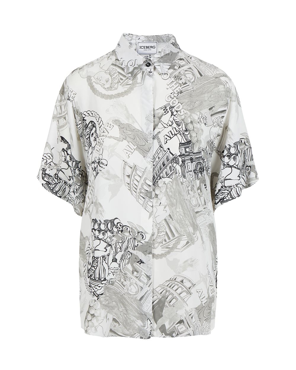 Shirt with Roma print - T-shirts and tops | Iceberg - Official Website