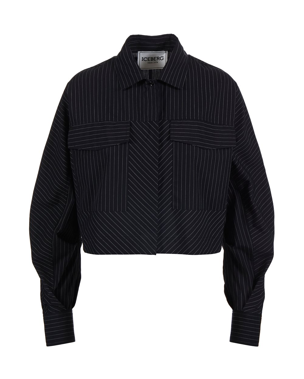 Camicia in cotone gessato - Abbigliamento | Iceberg - Official Website