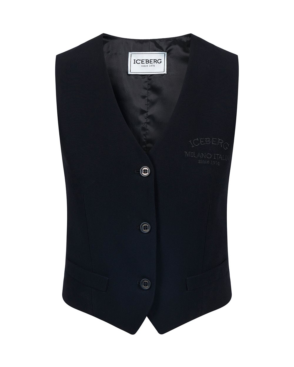 Vest with logo - Outerwear | Iceberg - Official Website