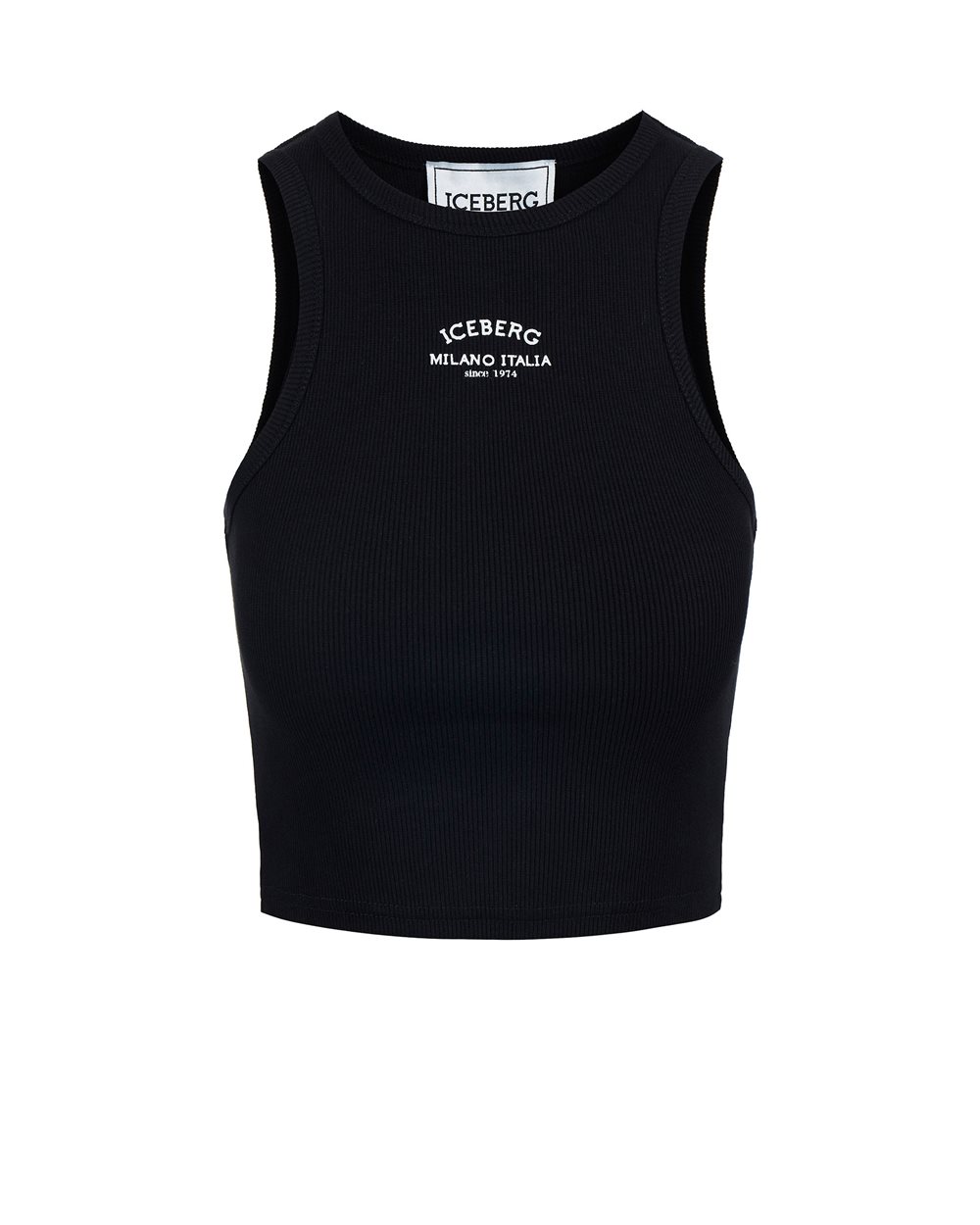 Crop top with logo - New in | Iceberg - Official Website