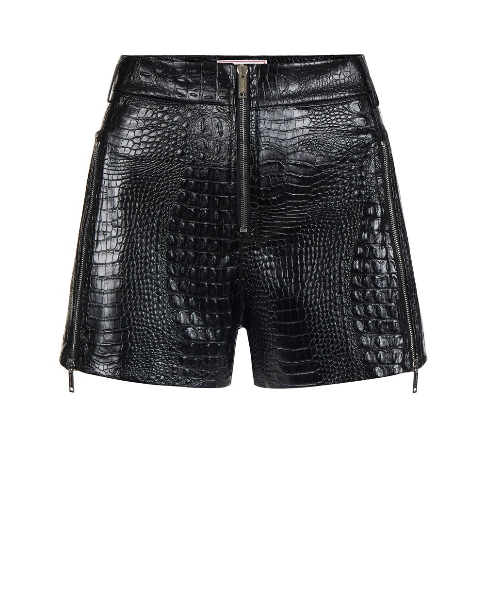 Crocodile print eco-leather shorts - Trousers | Iceberg - Official Website