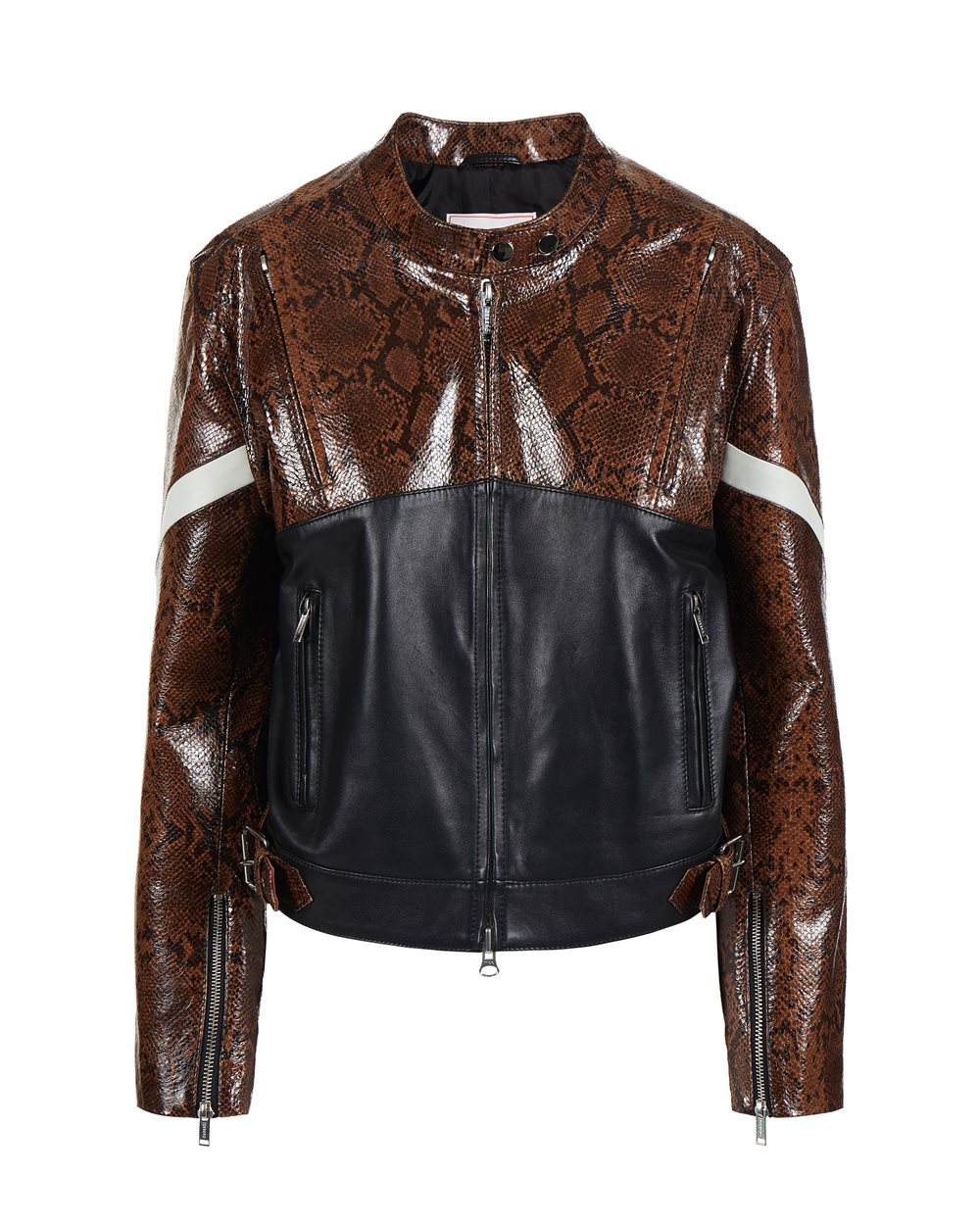 Snake print biker - Outerwear | Iceberg - Official Website