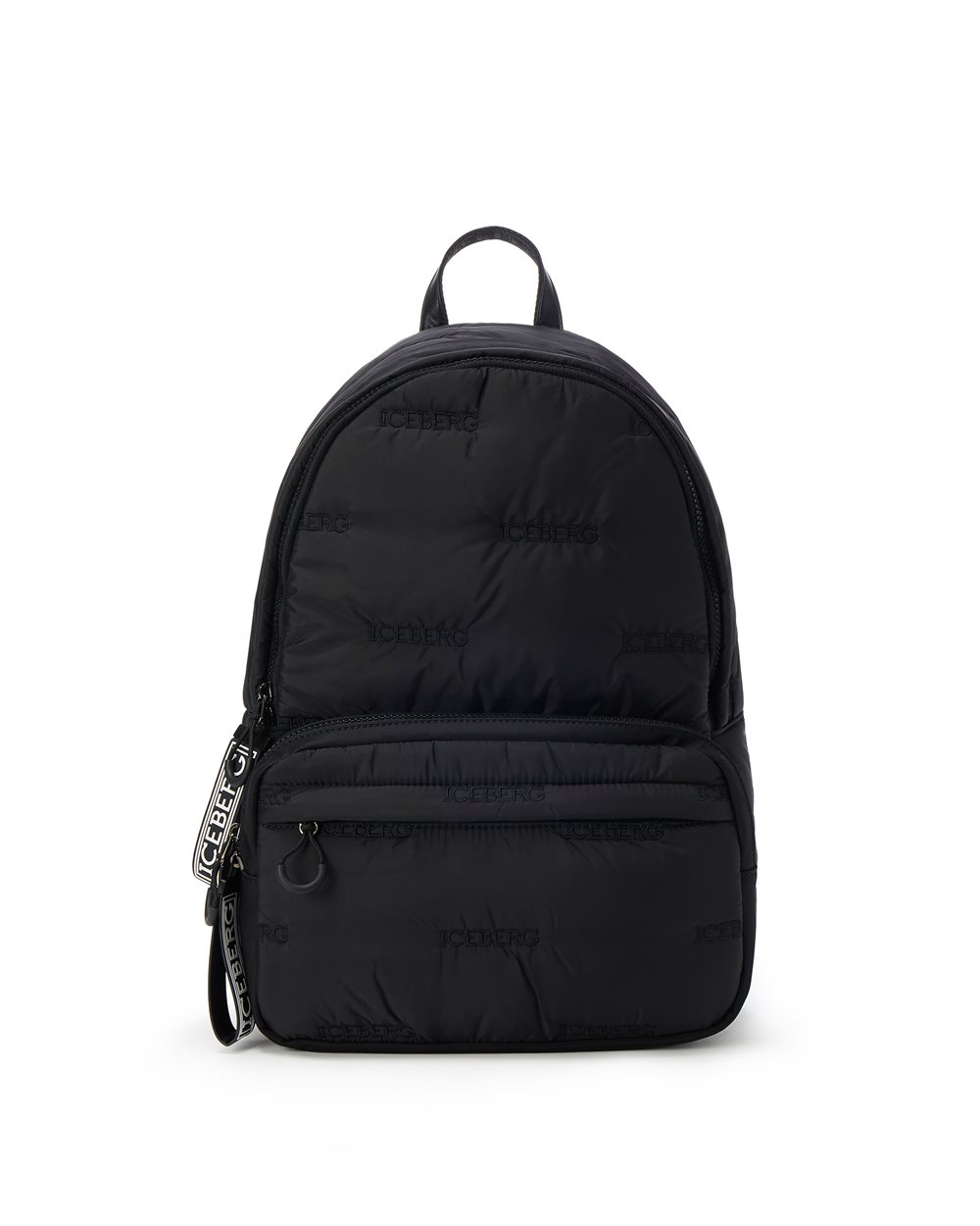 Nylon backpack with allover logo - Bags & Belts | Iceberg - Official Website