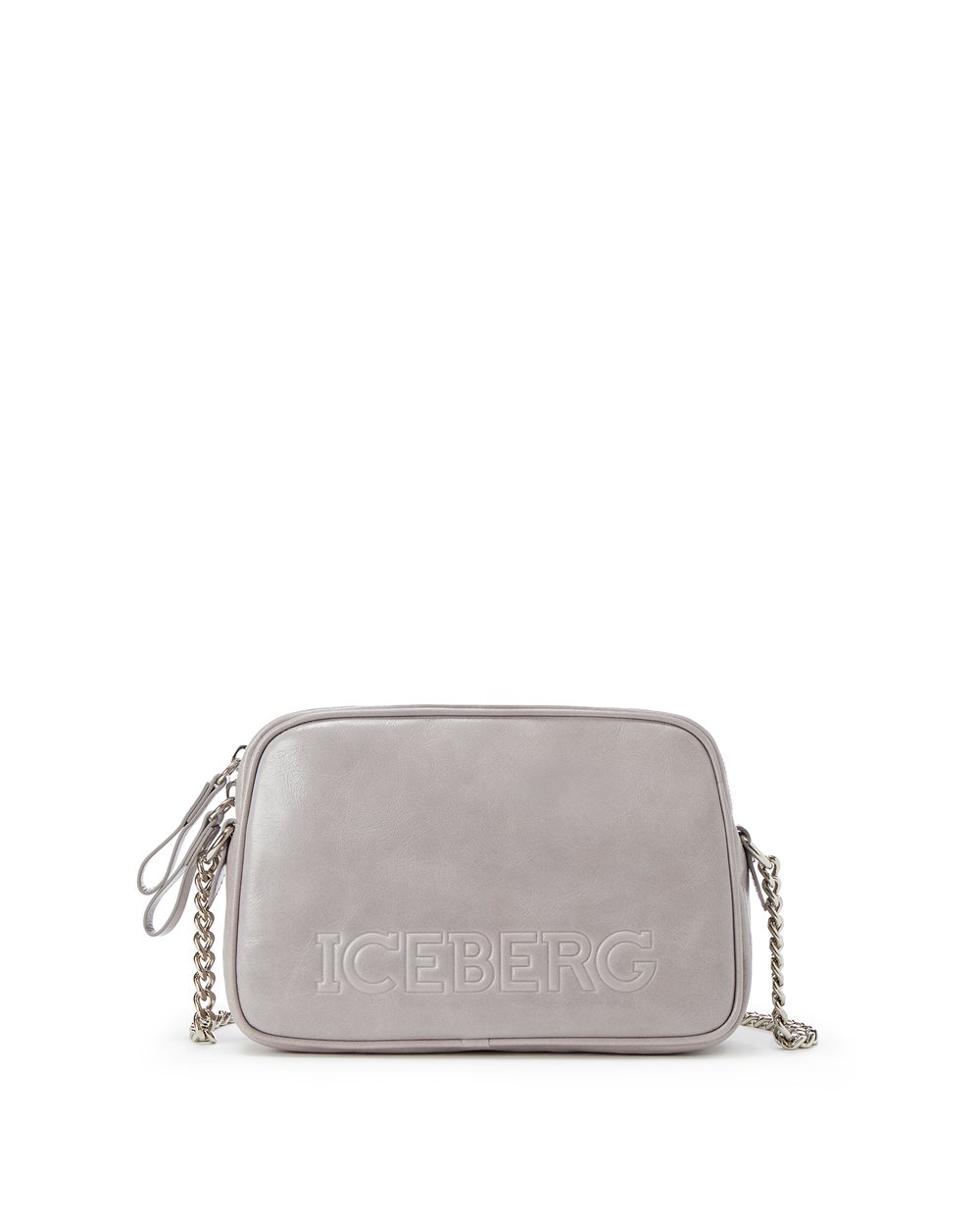 Leather clutch bag with logo | Iceberg - Official Website