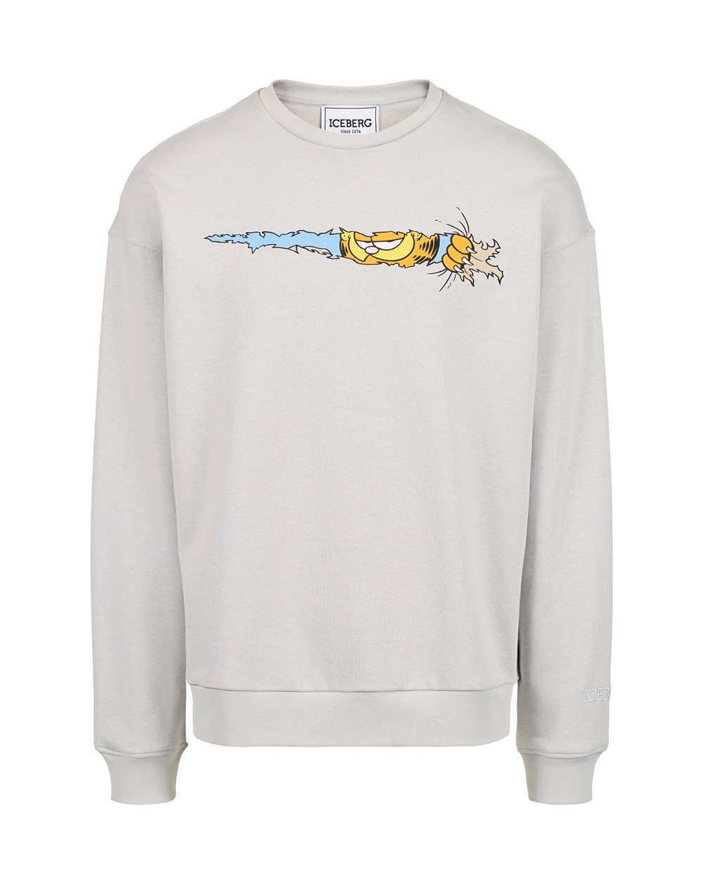 Crewneck sweatshirt with Garfield print - carosello preview uomo | Iceberg - Official Website