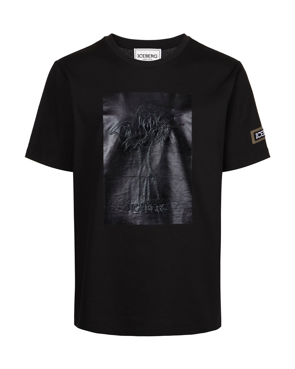 T-shirt with Tom embroidered and rubberized - New in | Iceberg - Official Website