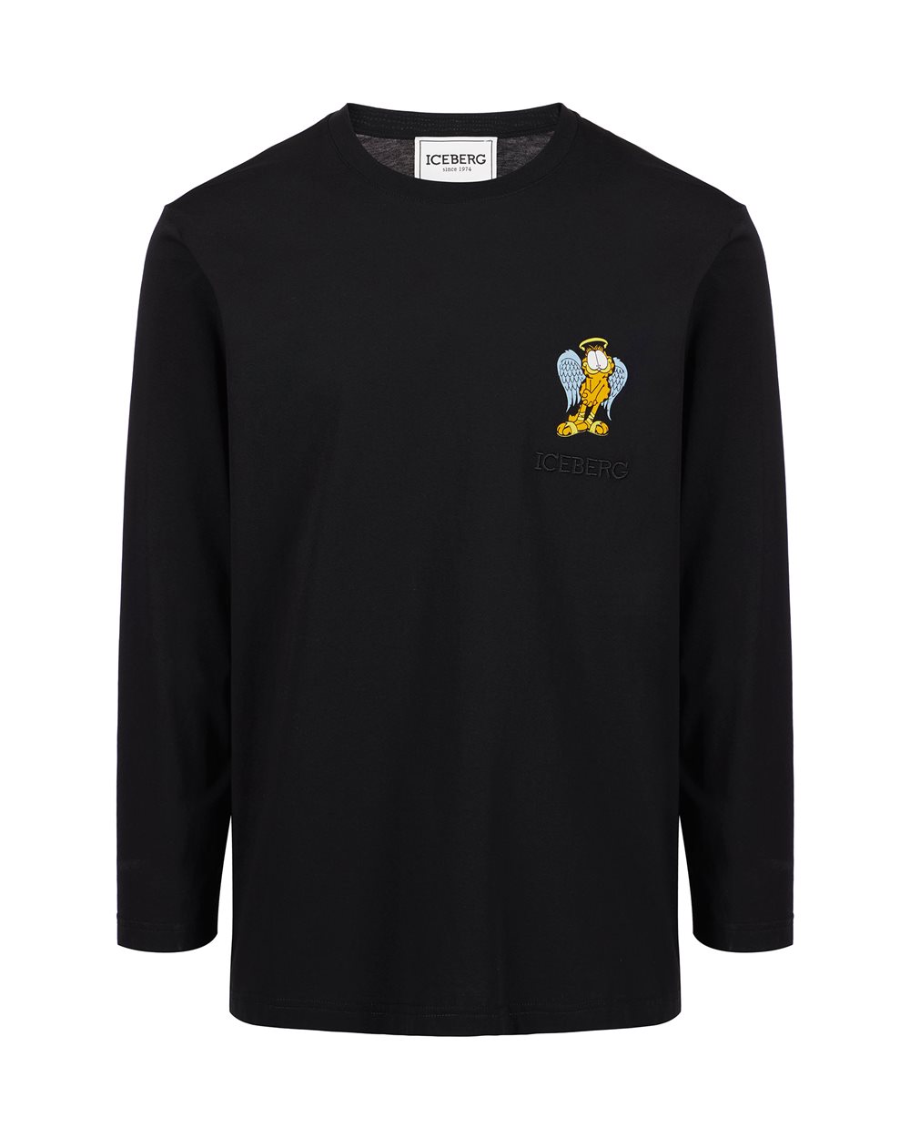 T-shirt in jersey di cotone a manica lunga - carosello preview uomo | Iceberg - Official Website
