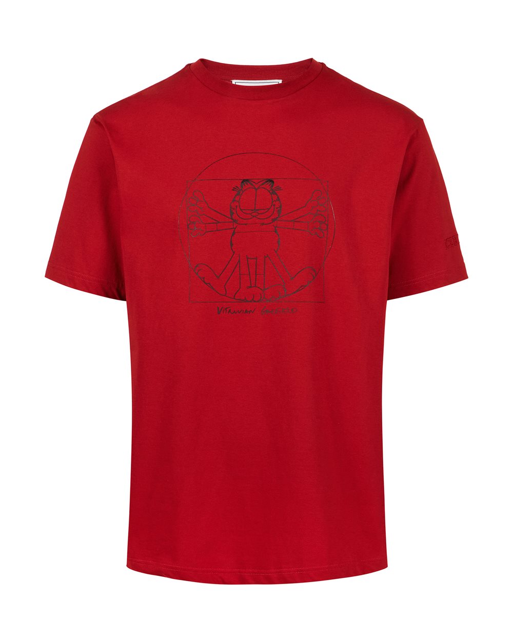 T-shirt with Vitruvian Garfield print - Carosello HP man SHOES | Iceberg - Official Website
