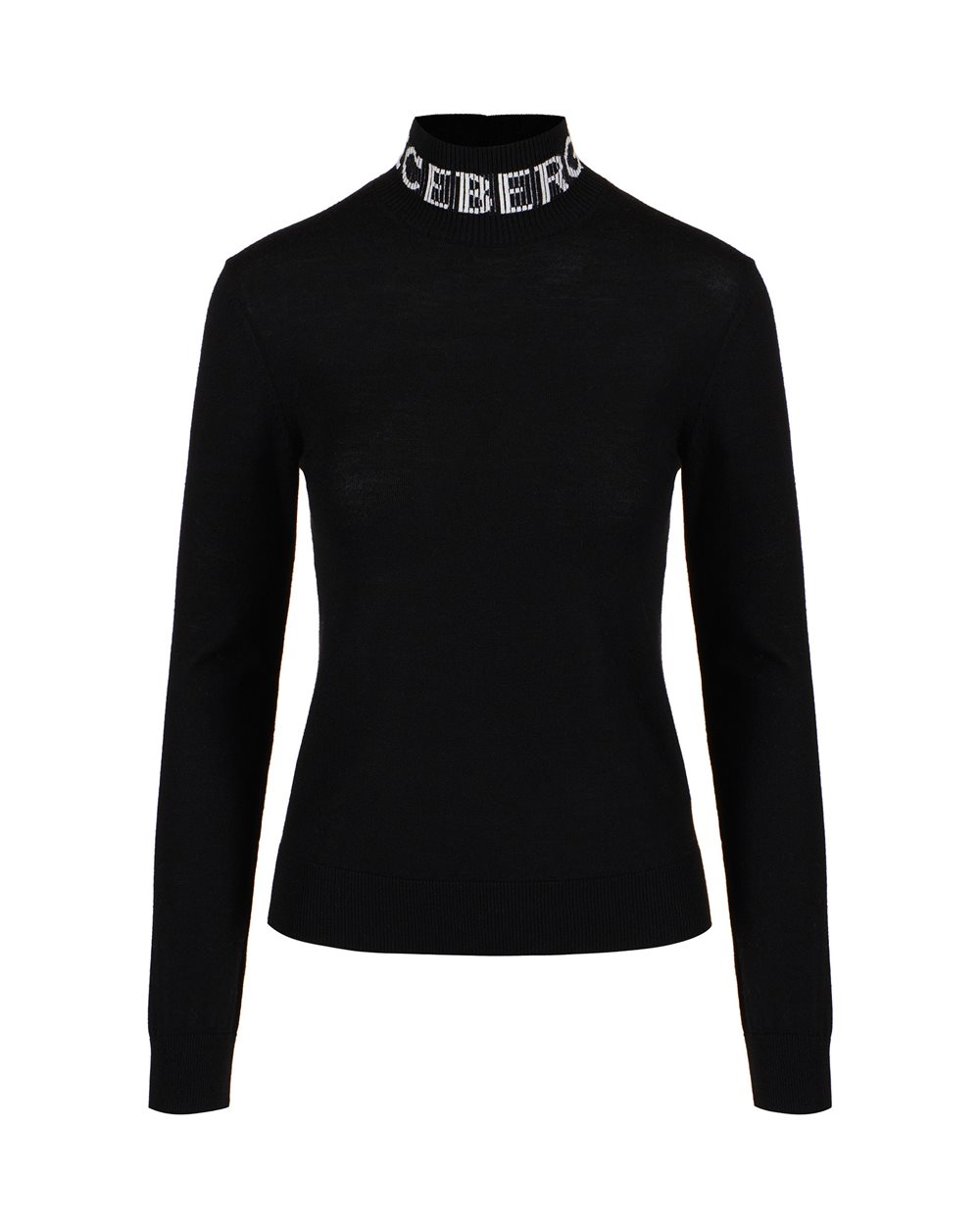 Merino Mock-neck sweater - carryover fw24 | Iceberg - Official Website