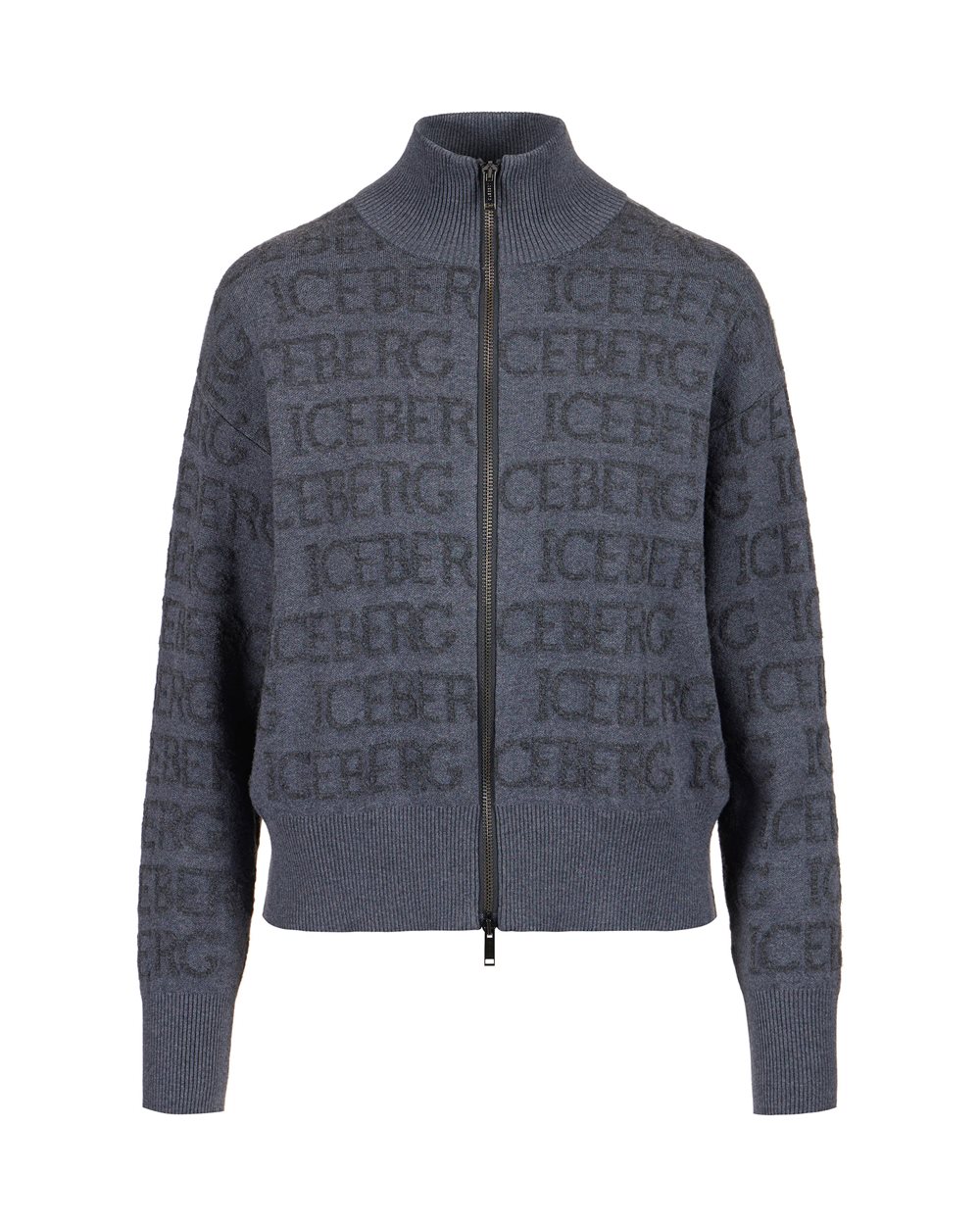 Wool blend jacket with Iceberg logo - carosello HP woman shoes | Iceberg - Official Website