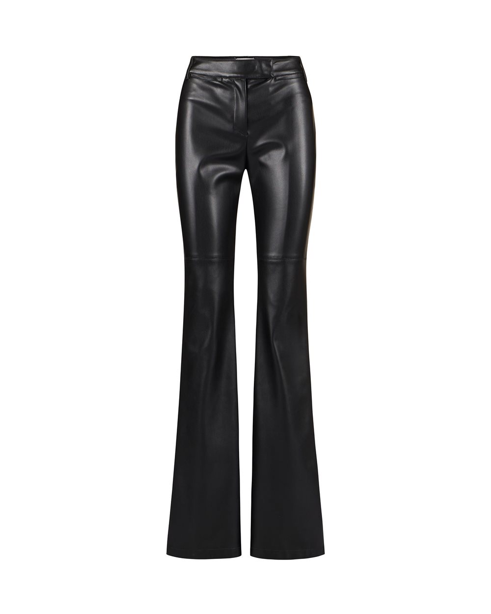 Flare fit trousers in faux leather - carosello preview donna | Iceberg - Official Website