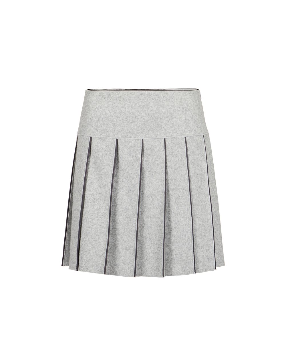 Pleated skirt in technical melange cloth - carosello HP woman shoes | Iceberg - Official Website