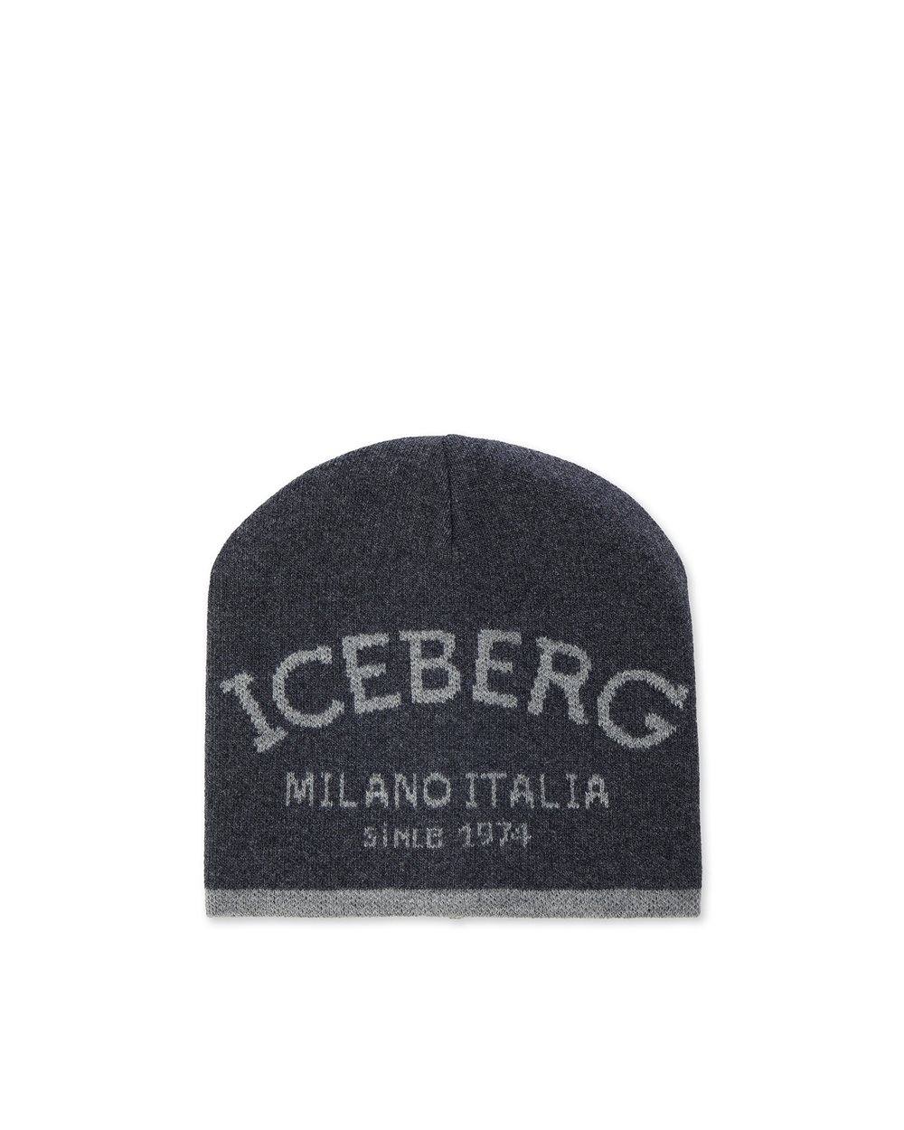 Knitted hat with jacquard workmanship - carosello HP woman accessories | Iceberg - Official Website