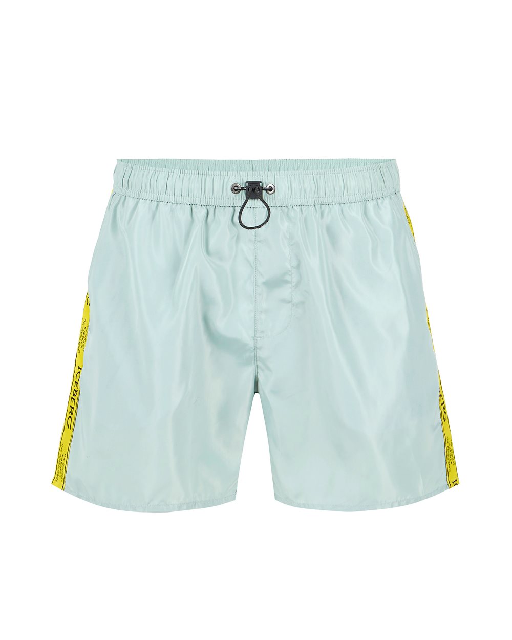 Sage Green Swim Trunks with Contrast Drawstring - Uomo | Iceberg - Official Website