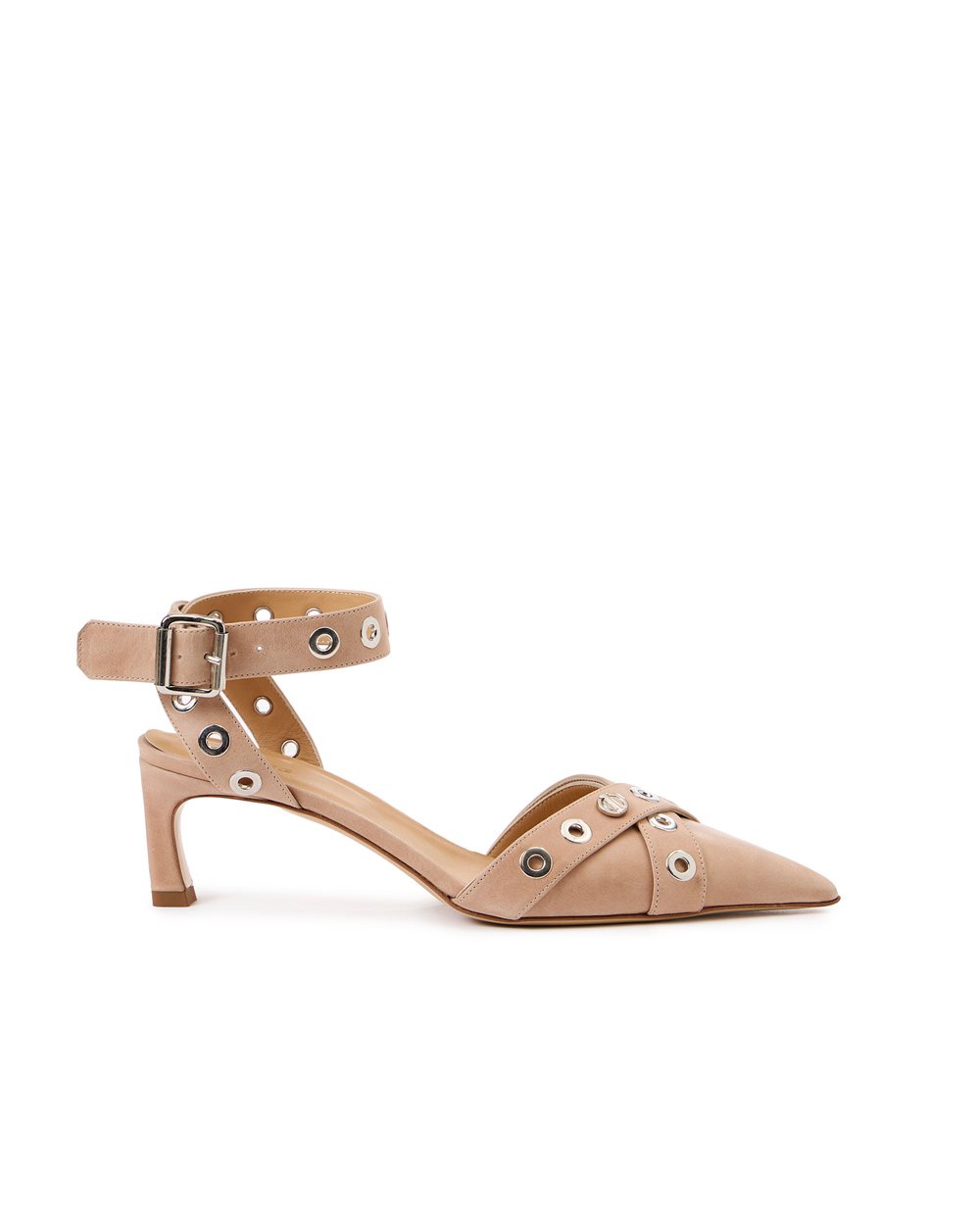 Blush kitten heel sling back with stud details | Iceberg - Official Website