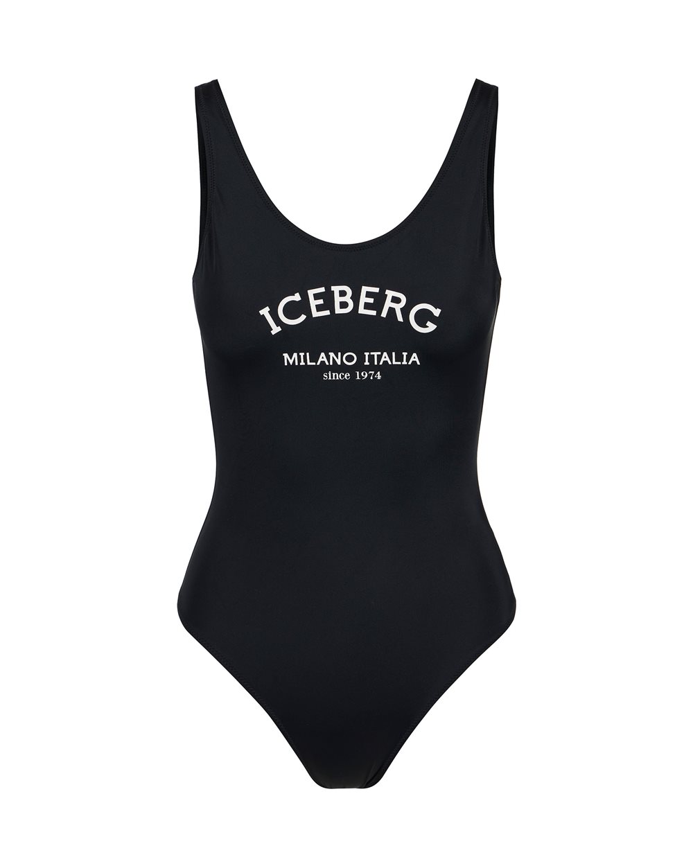 Costume intero nero modello olimpionico con logo Iceberg - Beachwear | Iceberg - Official Website
