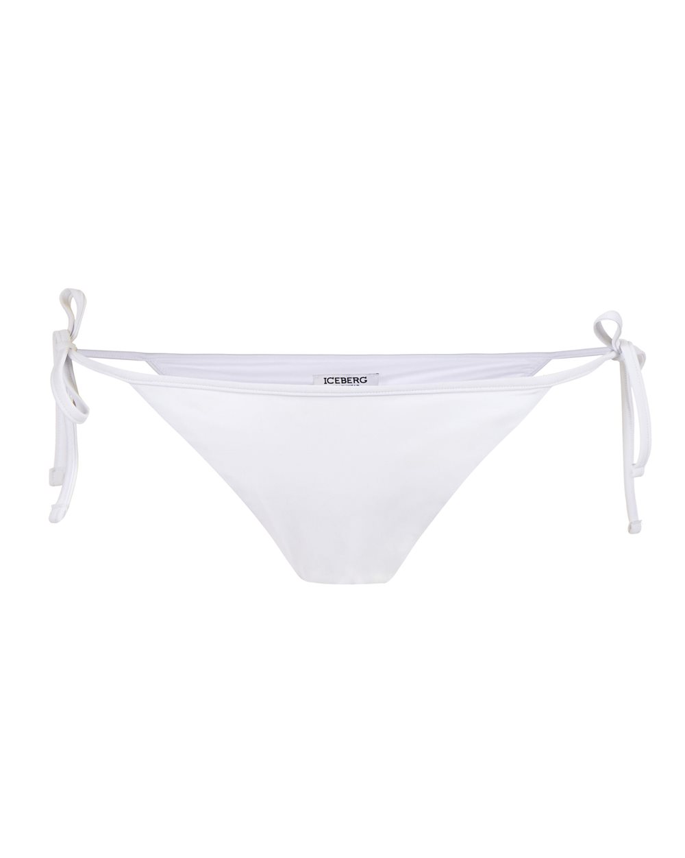 Slip mare bianchi con laccetti regolabili sui fianchi - Beachwear | Iceberg - Official Website