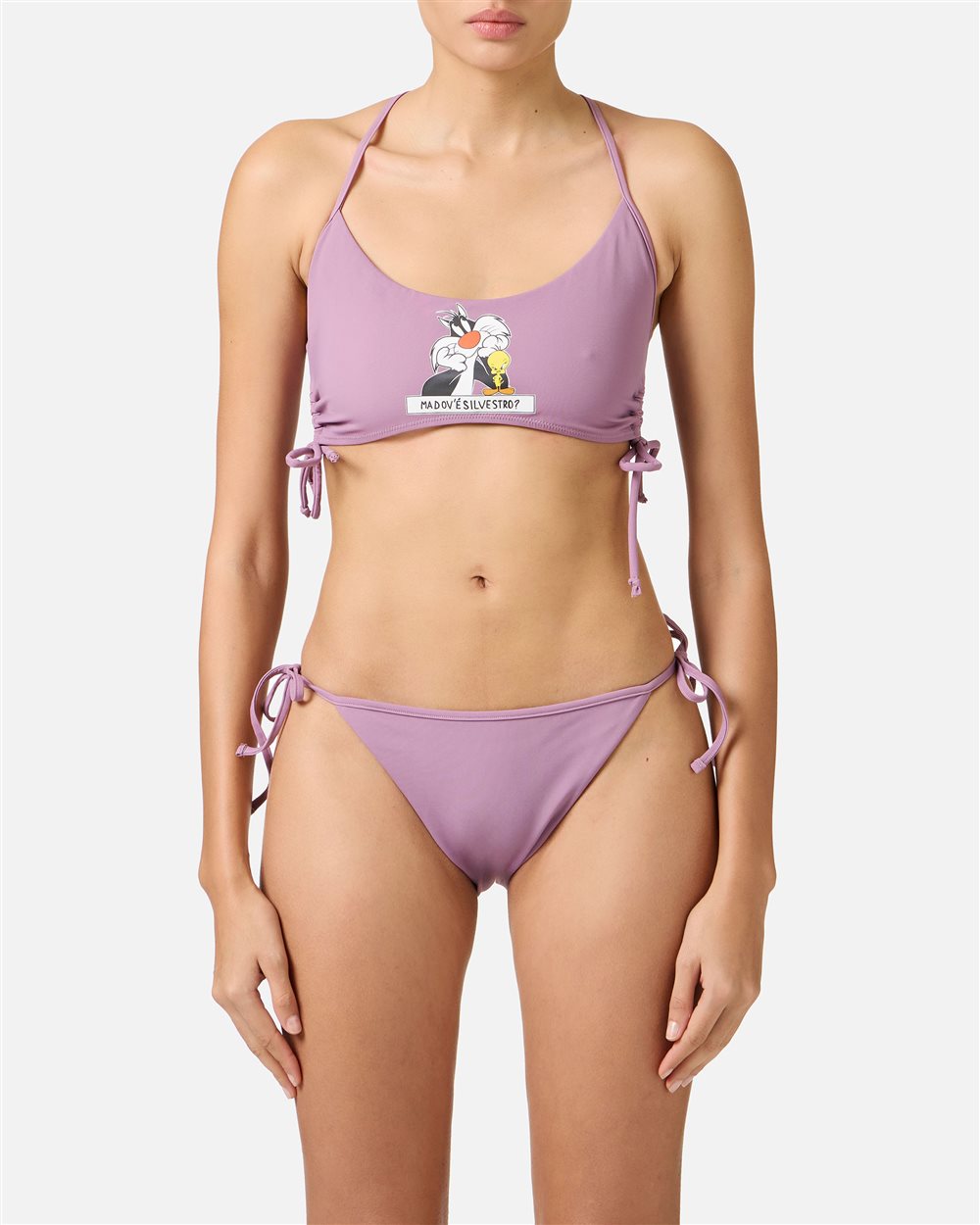 Slip viola con laccetti laterali - Beachwear | Iceberg - Official Website