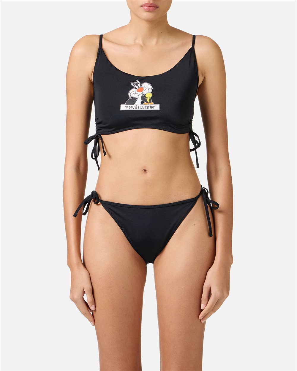 Slip neri con laccetti laterali - Beachwear | Iceberg - Official Website