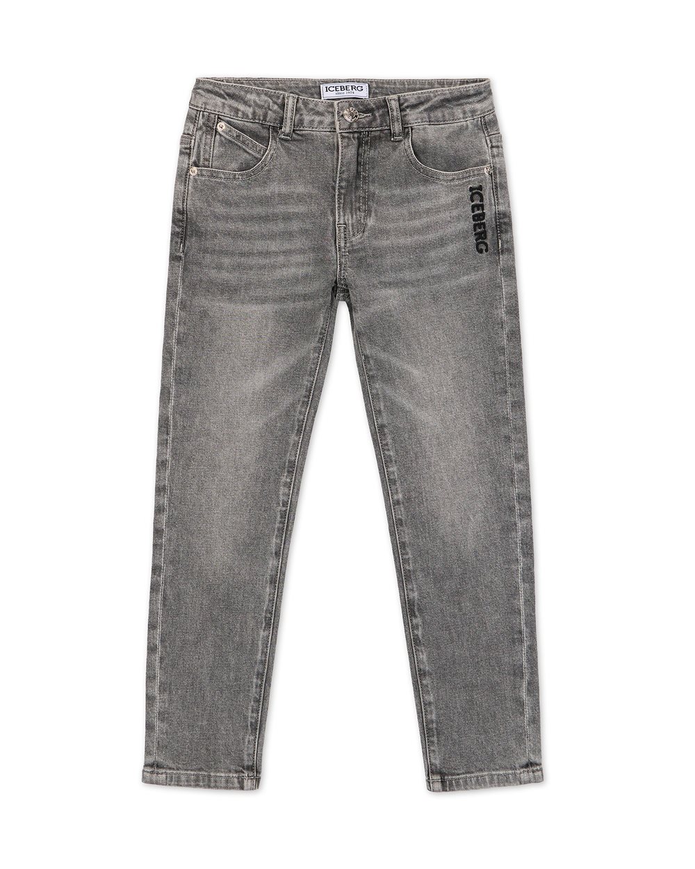 5-pocket jeans in degradable grey | Iceberg - Official Website
