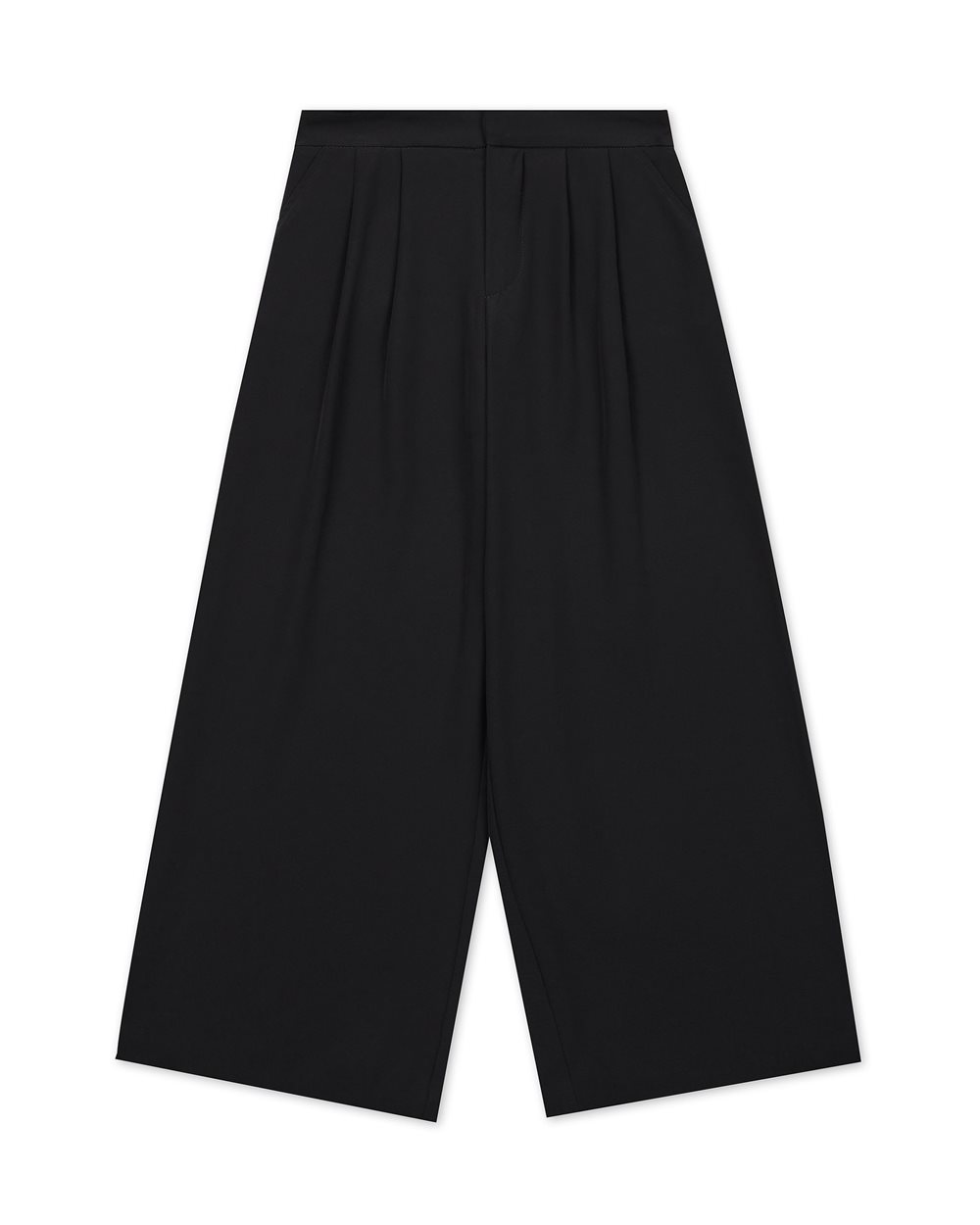 Black fabric palazzo pants - Kids | Iceberg - Official Website